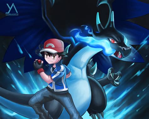 ash mega charizard